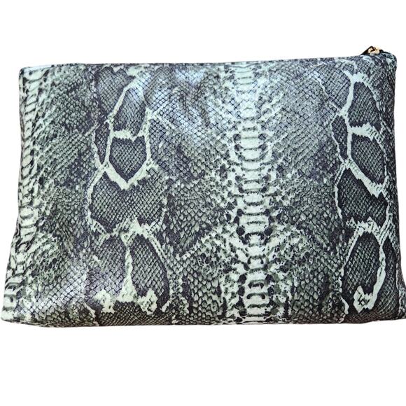 Celebrity cosmetic bag set of 3 snakeskin NEW - Picture 3 of 5